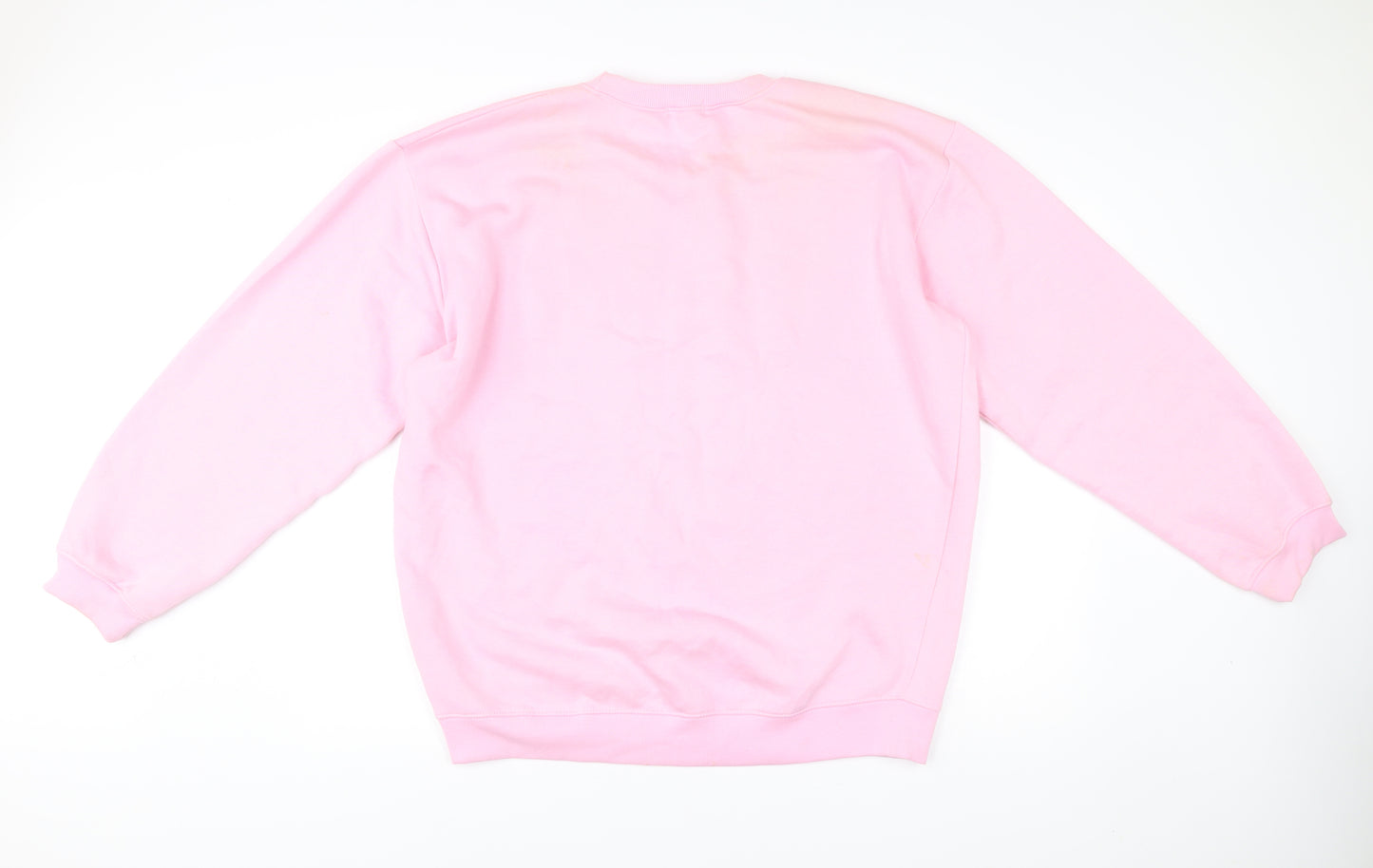 PrettyLittleThing Unisex Pink L Pullover Sweatshirt Crew Neck