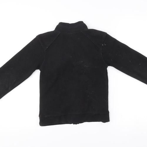 Longboard Kid's Boys Black Full Zip Fleece Jacket 8 Years Polyester