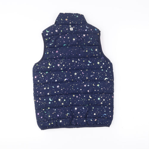 Mountain Warehouse Girls Blue 7-8 Yrs Sleeveless Puffer Waistcoat