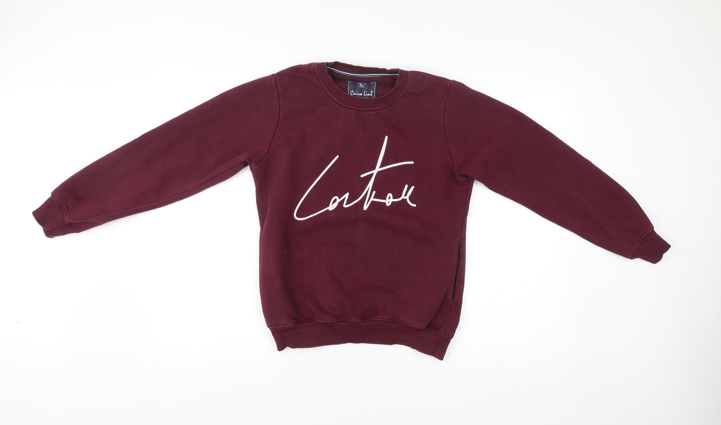 Cairo Line Women’s Burgundy Sweatshirt Medium Cotton Blend