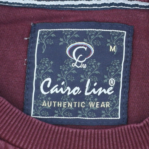 Cairo Line Women’s Burgundy Sweatshirt Medium Cotton Blend