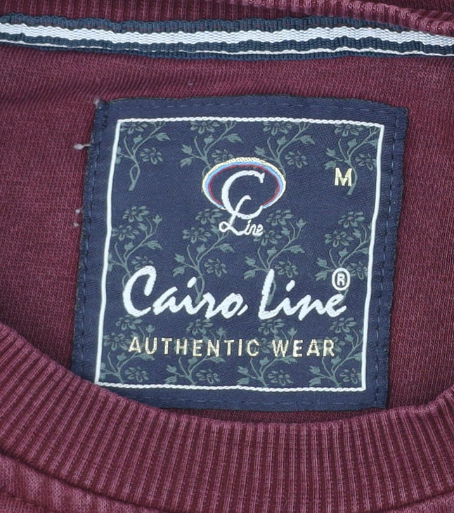 Cairo Line Women’s Burgundy Sweatshirt Medium Cotton Blend