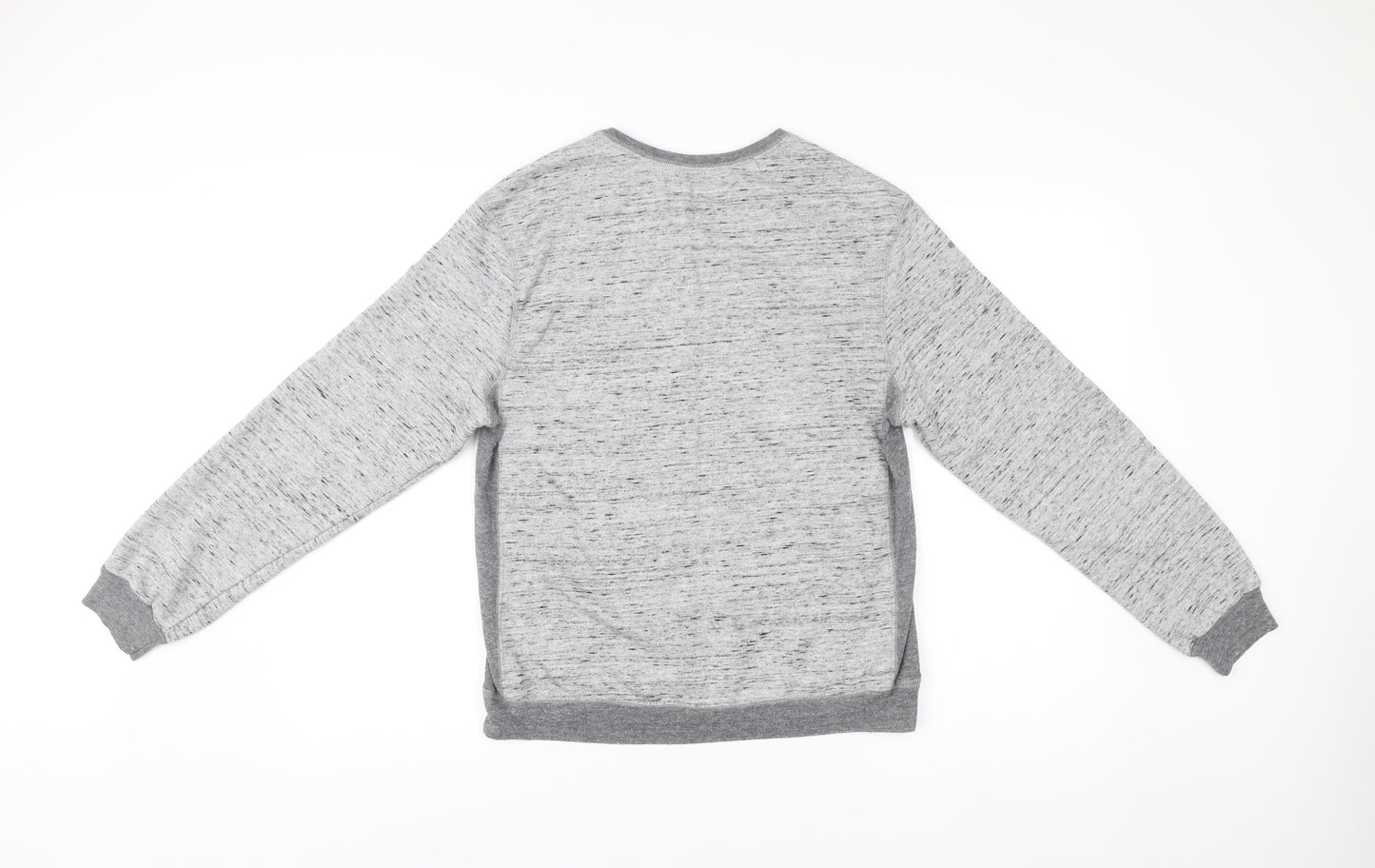 Champion Unisex Grey Medium Pullover Sweatshirt Vintage Logo V-Neck