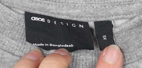 ASOS Design Men’s Grey XS Crew Neck Pullover Sweatshirt