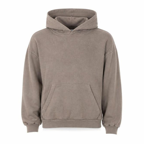H&M Boys Brown Hoodie Age 11 Pullover Fleece Cotton Blend Long Sleeve