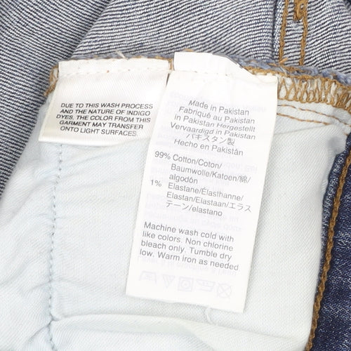J.Crew Mercantile Women's Blue Denim Skirt Size 10 Straight Pencil