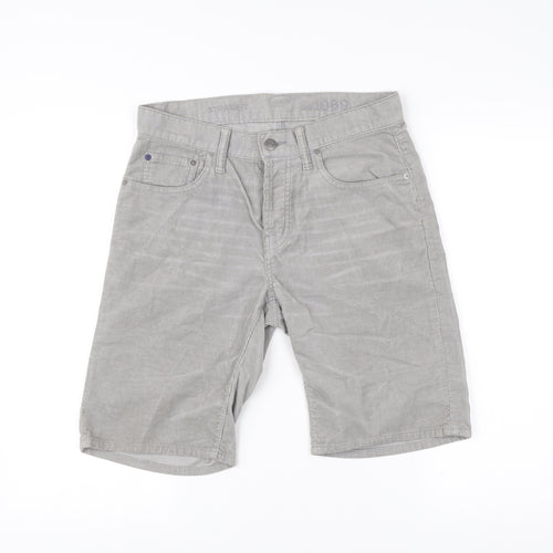 Gap Men's Grey Corduroy Chino Shorts Size 28 Regular Fit