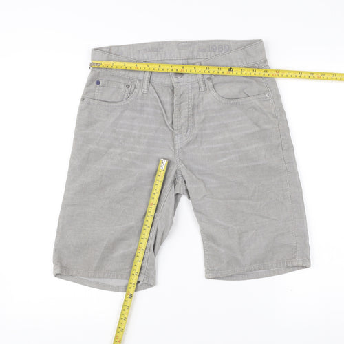 Gap Men's Grey Corduroy Chino Shorts Size 28 Regular Fit