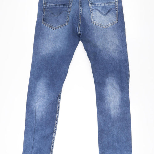 Buffalo Men’s Blue Slim Fit Distressed Jeans Size 32 Bronco