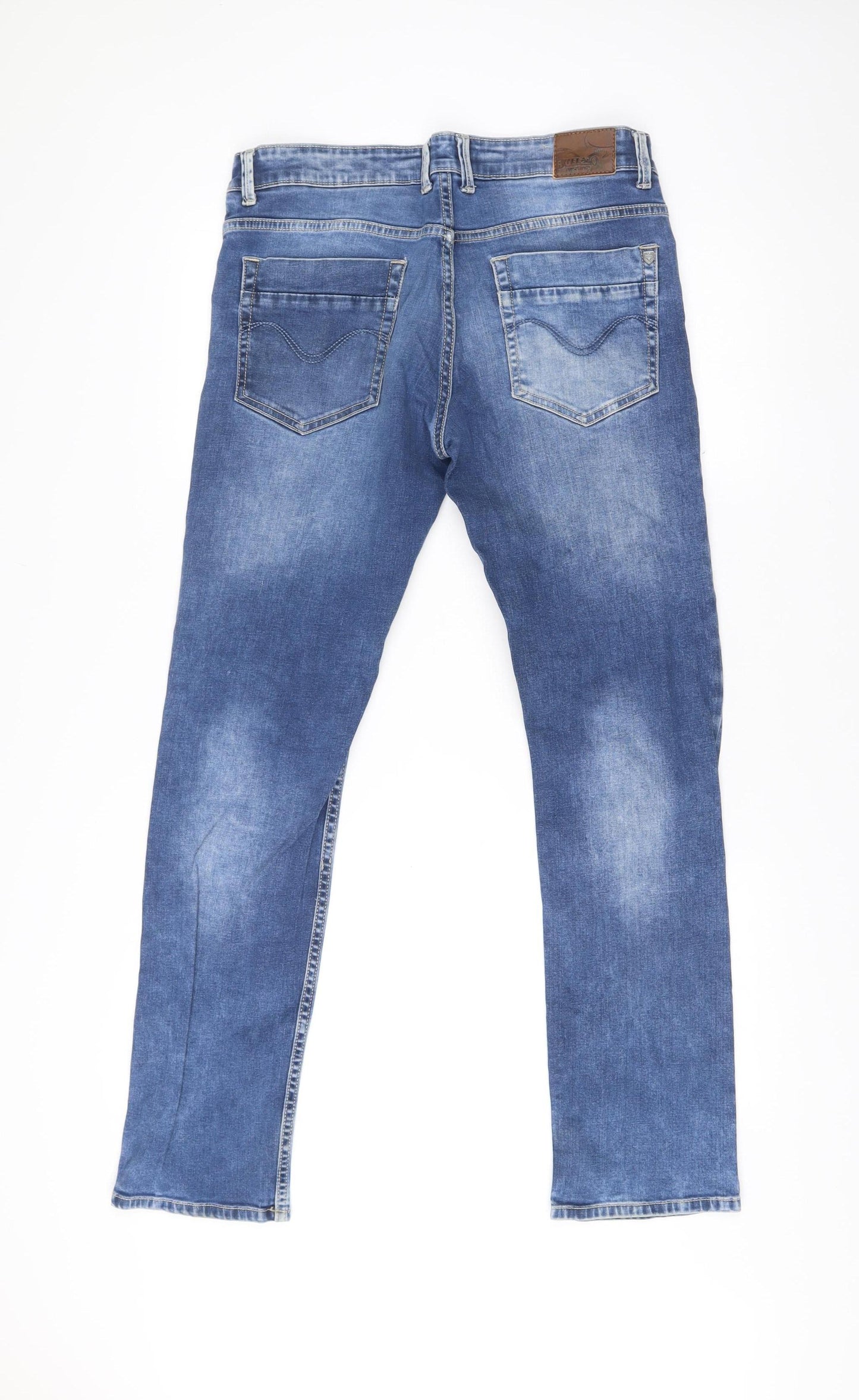 Buffalo Men’s Blue Slim Fit Distressed Jeans Size 32 Bronco