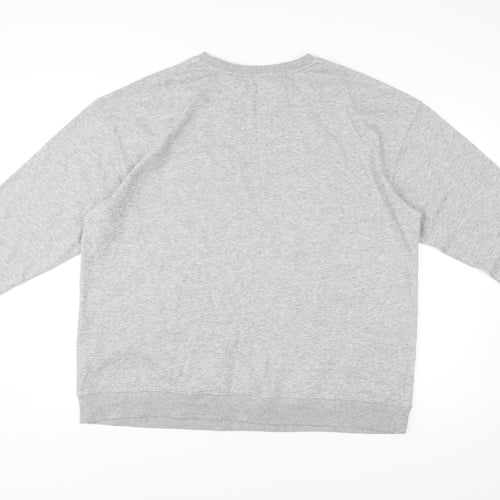 New Look Curves Women’s Grey Bronx Sweatshirt UK 18 Long Sleeve