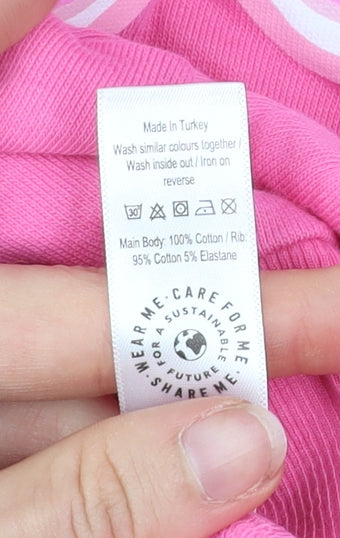 George Women’s Pink Barbie Logo Pullover Sweatshirt Size 12