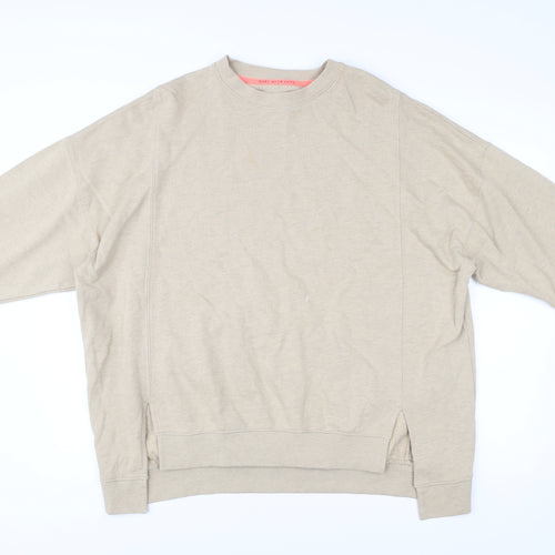 River Island Men’s Beige Relaxed Fit Crew Neck Sweatshirt Size M