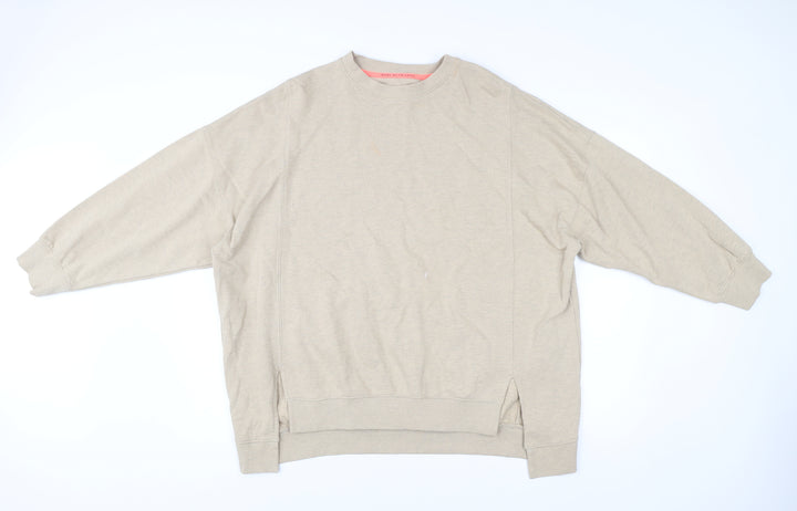 River Island Men’s Beige Relaxed Fit Crew Neck Sweatshirt Size M