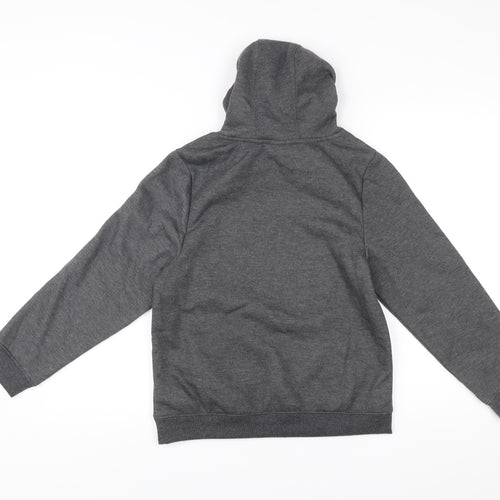 Slazenger Boys Grey Pullover Hoodie 13 Years Sports Casual Hooded Sweatshirt