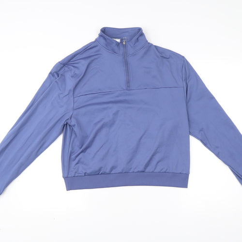 Decathlon Women’s Blue Track Jacket Size 12 Polyester Elastane