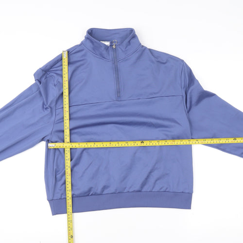 Decathlon Women’s Blue Track Jacket Size 12 Polyester Elastane