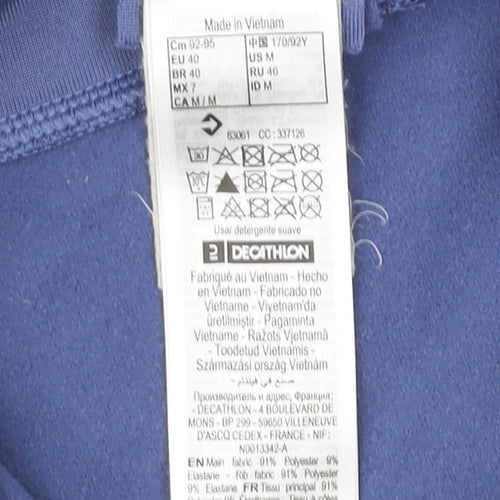 Decathlon Women’s Blue Track Jacket Size 12 Polyester Elastane