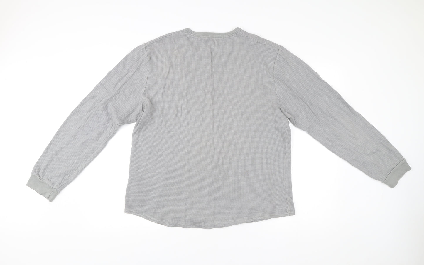 Hollister Men’s Grey Cotton Pullover Sweatshirt L Long Sleeve