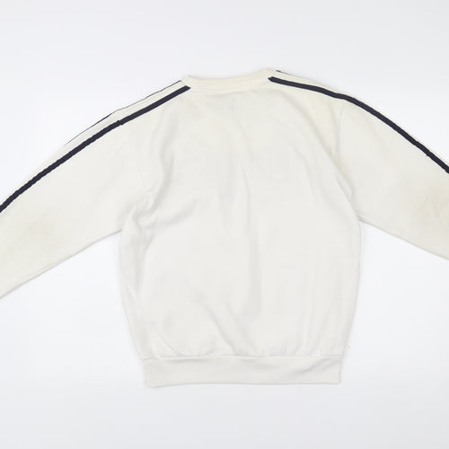 Lonsdale Boys White Sweatshirt 11-12 Years Crew Neck Pullover Logo