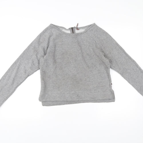 Sweaty Betty Women Grey Small Pullover Sweatshirt Zip Activewear
