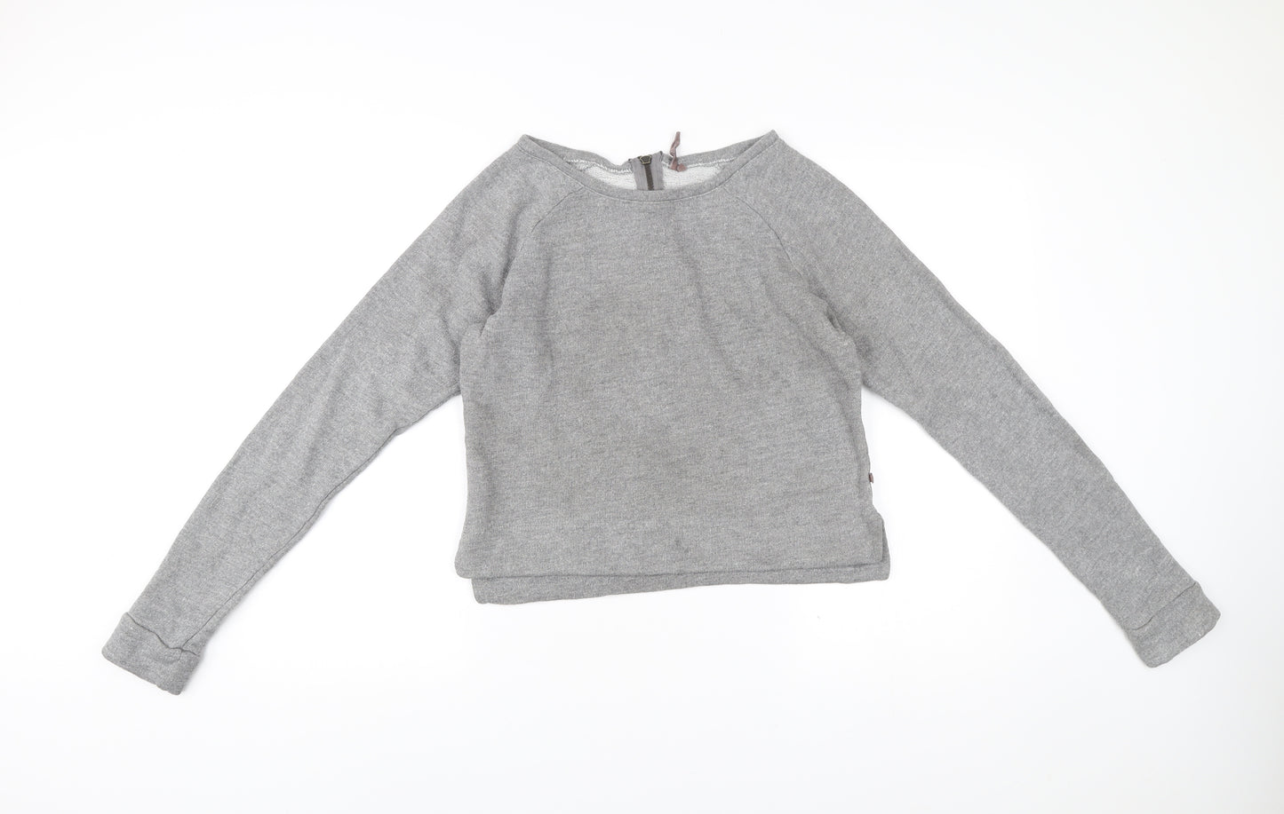 Sweaty Betty Women Grey Small Pullover Sweatshirt Zip Activewear