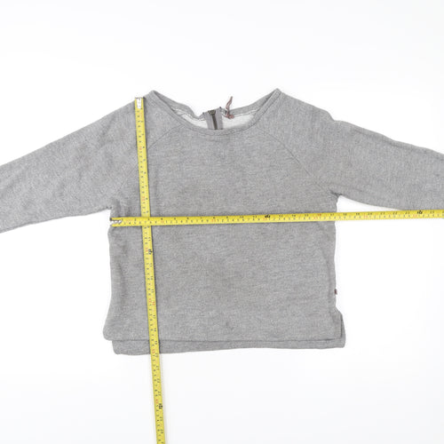 Sweaty Betty Women Grey Small Pullover Sweatshirt Zip Activewear