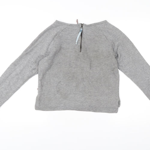 Sweaty Betty Women Grey Small Pullover Sweatshirt Zip Activewear
