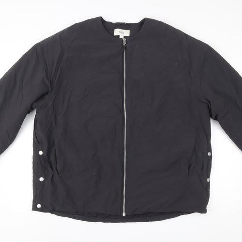 Marks and Spencer Men’s Black L Basic Jacket Full Zip Padded Casual
