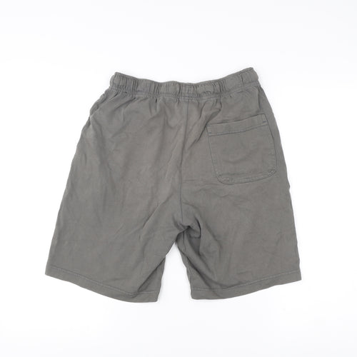 Nike Men's Grey Small Athletic Cotton Shorts with Pockets