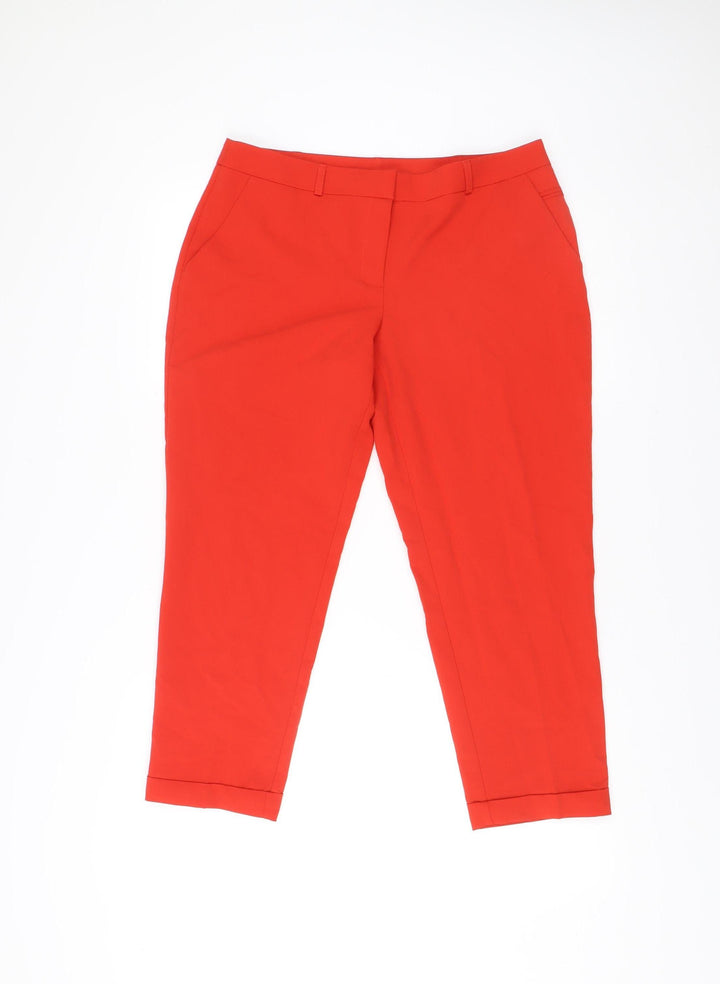 Dorothy Perkins Women’s Red Slim Fit Trousers UK 12 Workwear