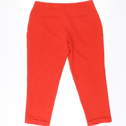 Dorothy Perkins Women’s Red Slim Fit Trousers UK 12 Workwear