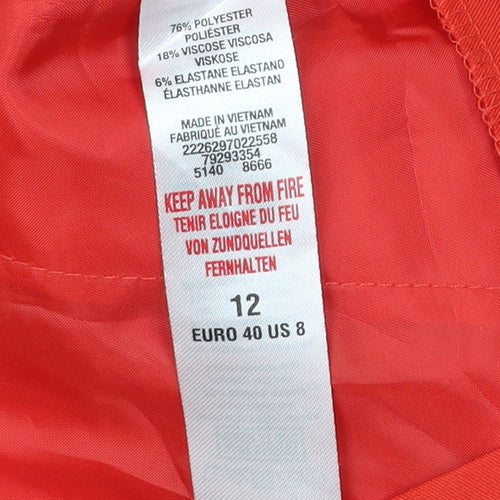 Dorothy Perkins Women’s Red Slim Fit Trousers UK 12 Workwear