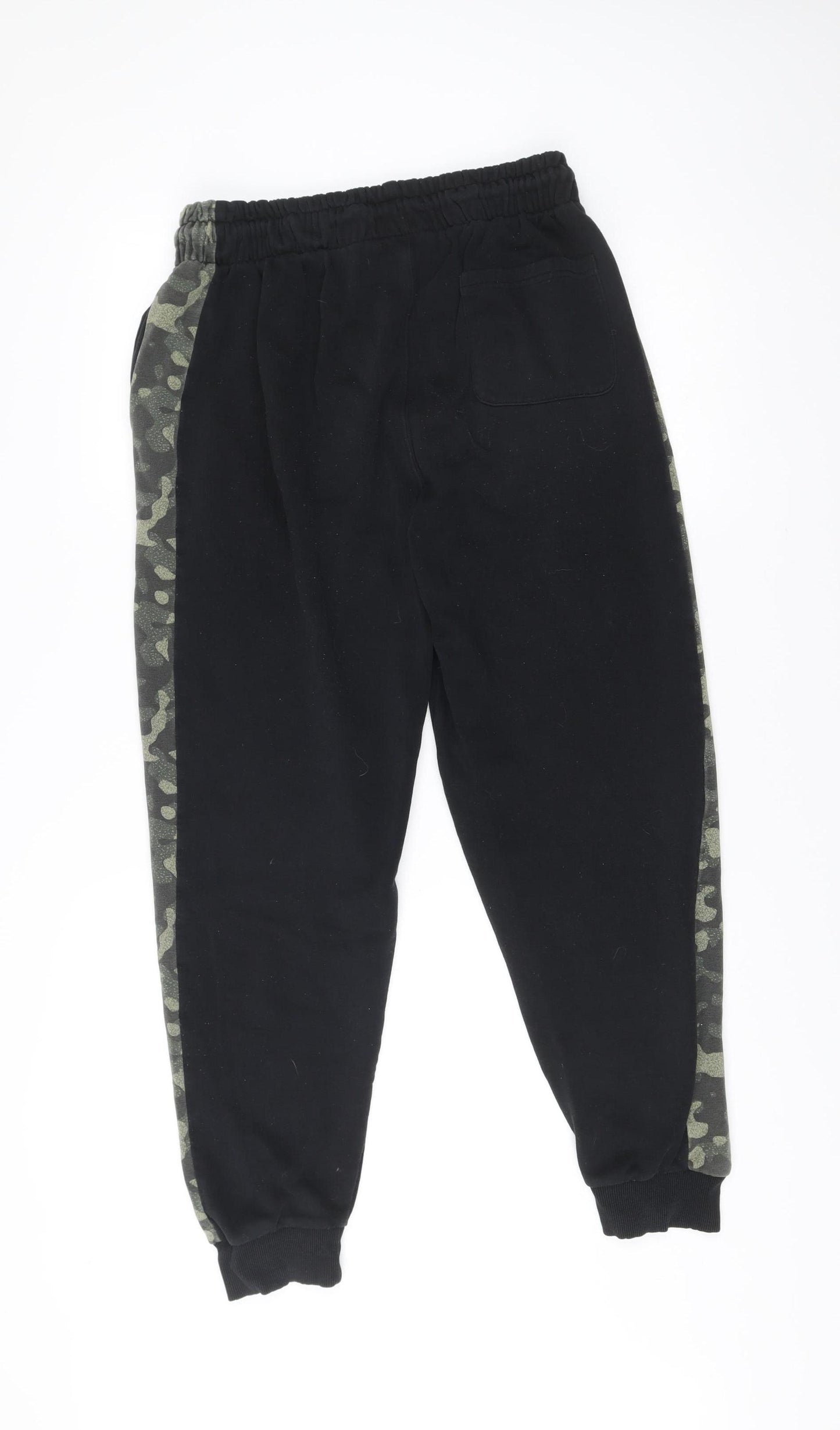 Fila Mens Black Camouflage Side Stripe Jogger Sweatpants M Regular