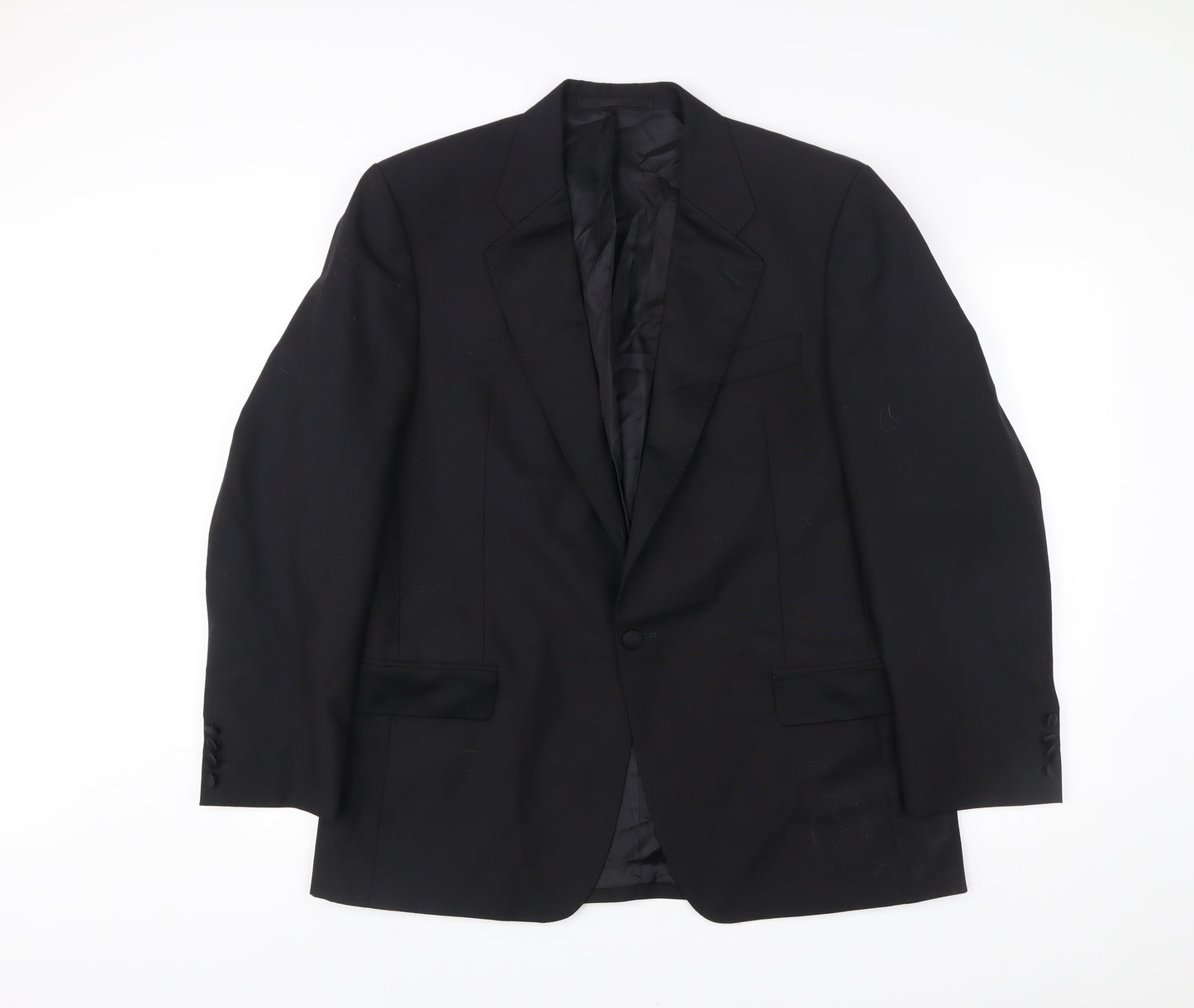 Berwin & Berwin Men’s Black Wool Blazer Jacket 42R Notch Lapel