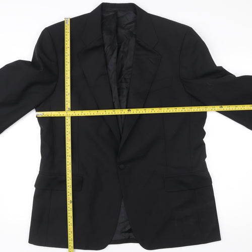 Berwin & Berwin Men’s Black Wool Blazer Jacket 42R Notch Lapel