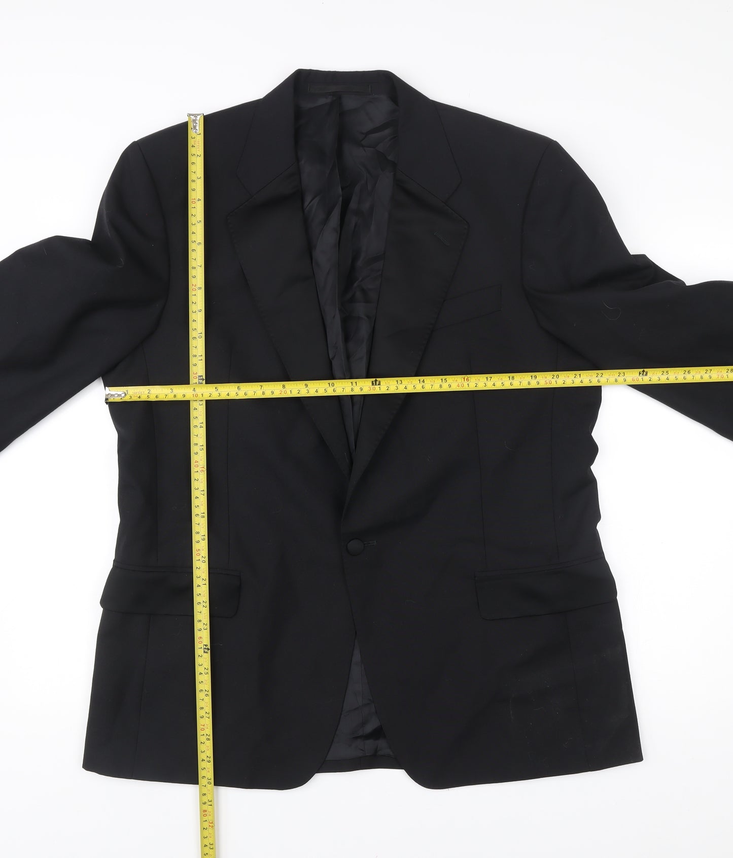 Berwin & Berwin Men’s Black Wool Blazer Jacket 42R Notch Lapel