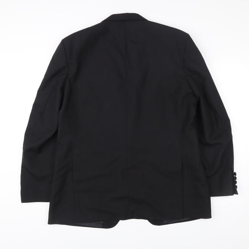 Berwin & Berwin Men’s Black Wool Blazer Jacket 42R Notch Lapel
