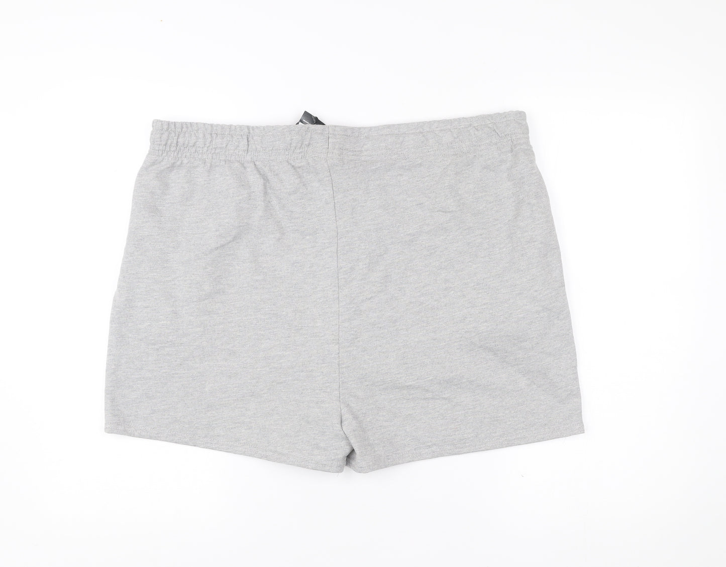 PrettyLittleThing Womens Grey Athletic Shorts Size 14 Elastic Waist
