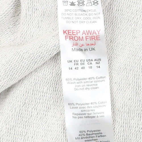 PrettyLittleThing Womens Grey Athletic Shorts Size 14 Elastic Waist