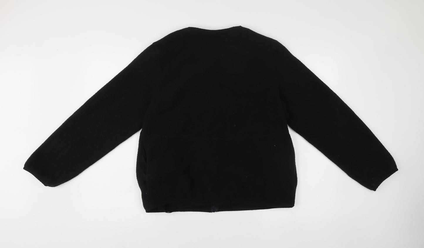Marks and Spencer Women’s Black M Fleece Zip Jacket Regular Fit
