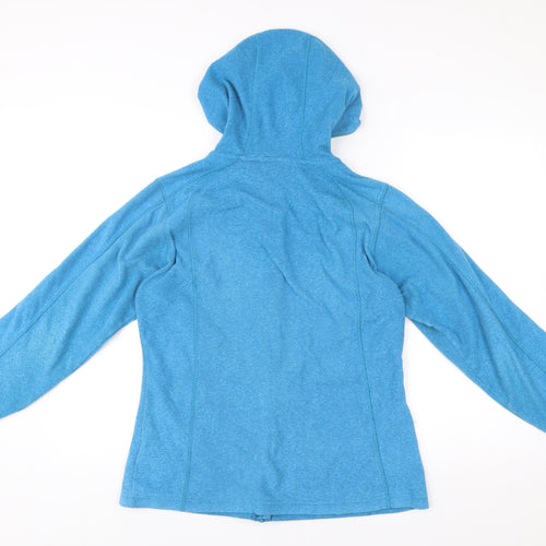 Mountain Warehouse Women Blue Size 14 Hooded Fleece Jacket
