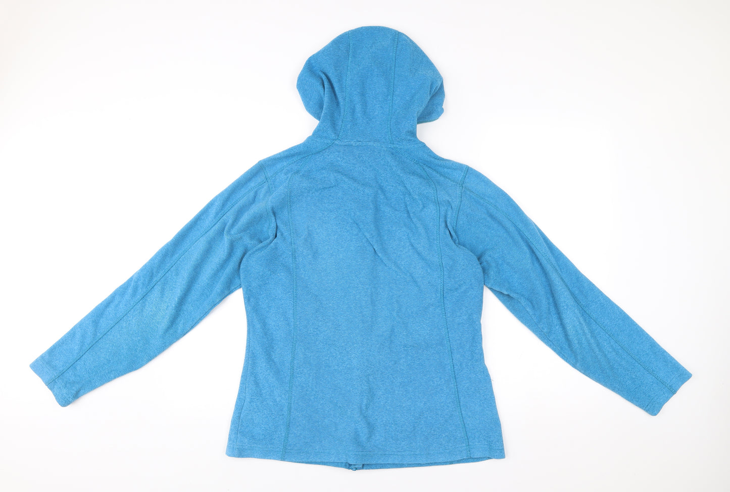 Mountain Warehouse Women Blue Size 14 Hooded Fleece Jacket
