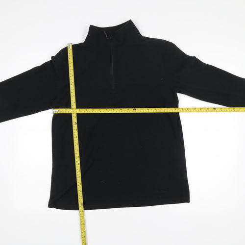 Peter Storm Womens Black Size 16 Fleece 1/2 Zip Jacket Outdoor Hiking