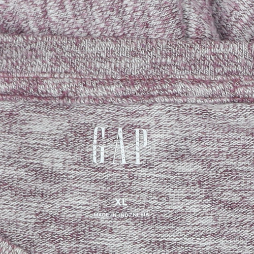 GAP Men’s XL Purple Long Sleeve Henley Cotton Blend Casual Shirt