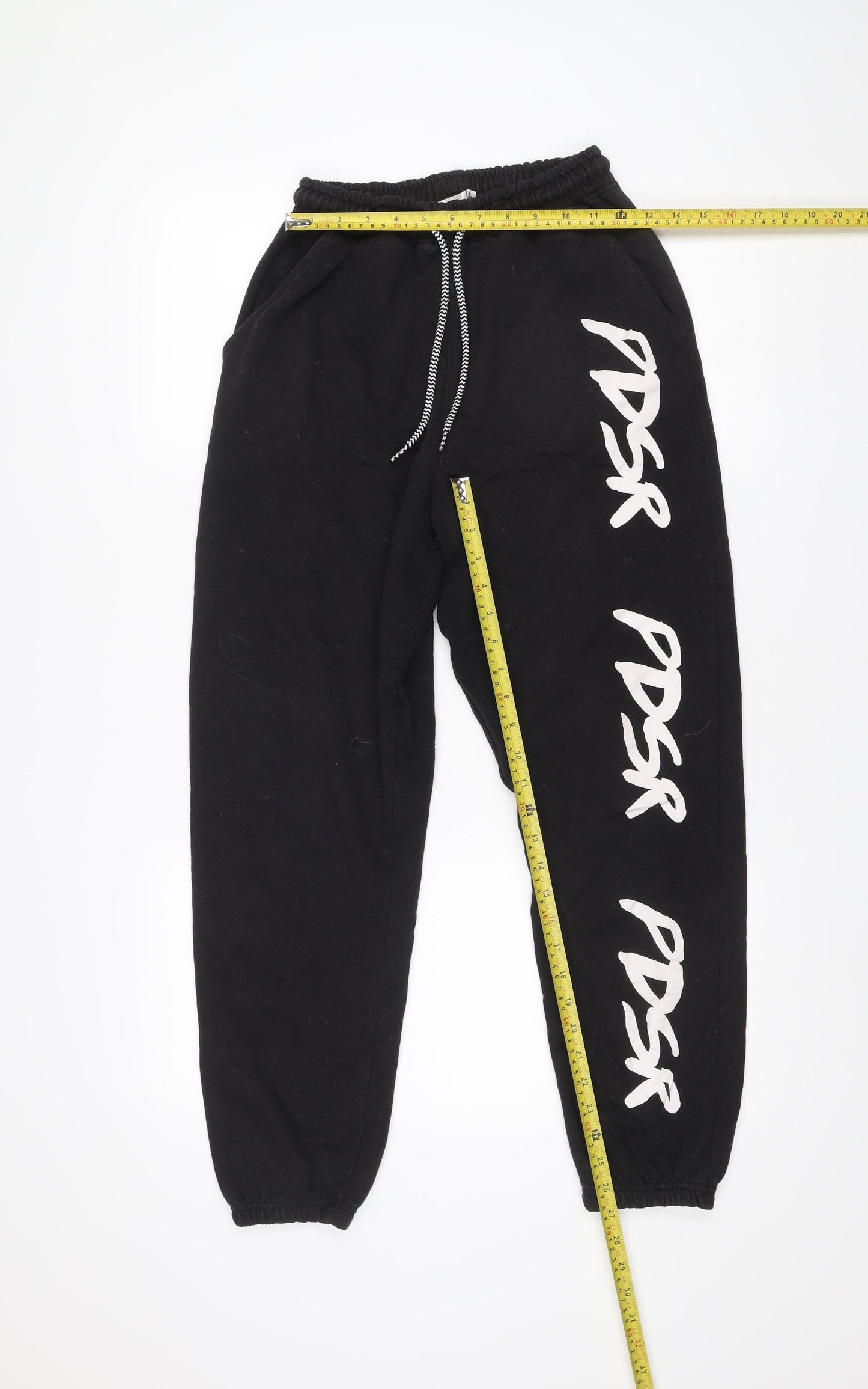Public Desire Womens Black Jogger Trousers Size 8 Elastic Waist