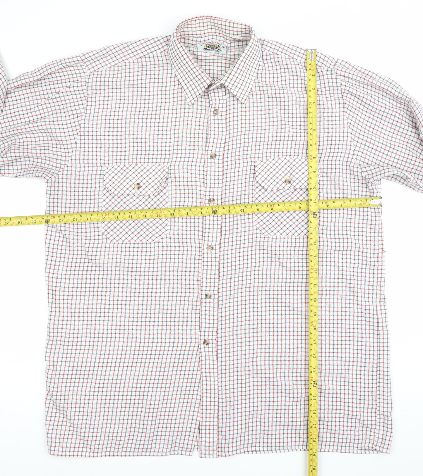 Taylor & Butler Men's Multicoloured Check Long Sleeve Shirt L