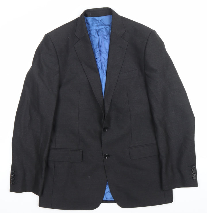 Magee Men’s Grey 38R Wool Blend Regular Fit Suit Jacket