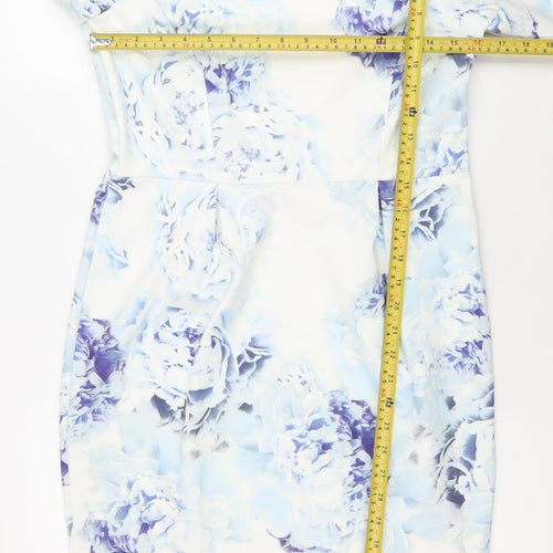 Marks and Spencer Women’s Multicoloured Floral Bodycon Dress UK 12