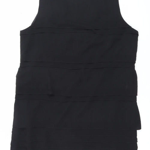 Debenhams Womens Black Size 20 Sleeveless Sheath Dress Classic Knee Length
